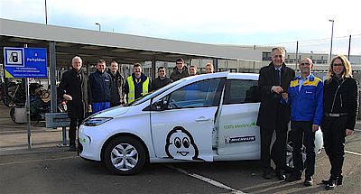 Erstes Elektro-Auto bei Michelin in Bad Kreuznach